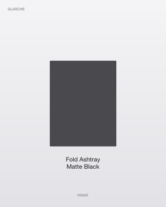Fold Ashtray — Matte Black